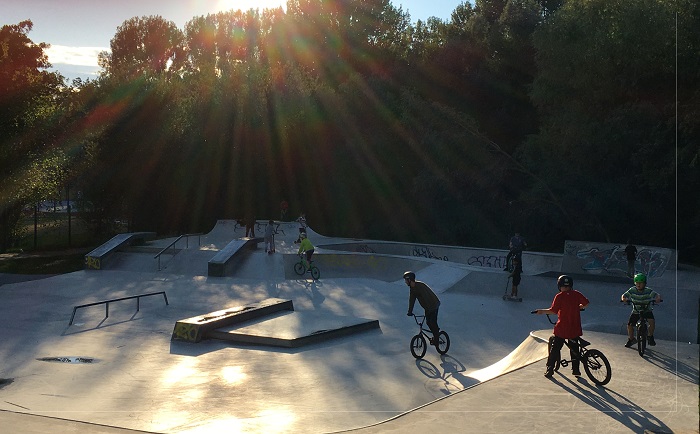 Der neu gestaltete Skaterplatz wurde vor kurzem eröffnet (Foto: Campus Berlin-Buch GmbH)