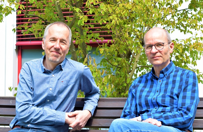 (v. l.) Dr. Lars Stöckl und Dr. Hans Baumeister (Foto: FyoniBio GmbH)